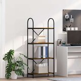 vidaXL Polica Dimljeni hrast 60 x 30 x 146 cm Konstruirano drvo | shoptok.hr