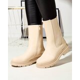 Resti Beige women's high boots with flat heel Vedesa | ePonuda.com
