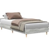 vidaXL Okvir kreveta bez madraca siva Sonoma 75x190 cm izrađeno drvo | shoptok.hr