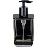 Wenko Črn plastičen dozirnik za milo z namestitvijo brez vrtanja 340 ml Quadro – | Shoptok.si