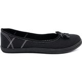 Shelvt Black fabric ballerinas with a bow | shoptok.hr