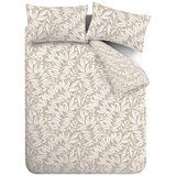 Catherine Lansfield Svetlo rjava posteljnina za zakonsko posteljo 200x200 cm Sorrel Leaves – | Shoptok.si