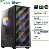 Namizni računalnik PCPLUS Storm Ultra 5 225F, 32 GB RAM, 1 TB SSD, RTX 5060 Ti 8GB|Gaming, (5000089109)