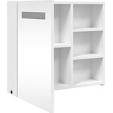  Kupaonski ormarić s ogledalom i LED svjetlom bijeli 60x13x52 cm | Eponuda.com