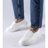 Gemre White perforated sneakers Fulda | shoptok.hr