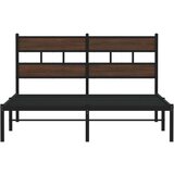  Okvir kreveta bez madraca s uzglavljem boja hrasta 150x200 cm | shoptok.hr