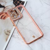  Torbica cirkon camera za honor X7a roze Cene