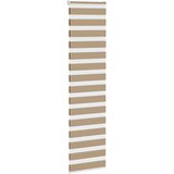 Zebra zavjesa Pješčano smeđa 60x230 cm Širina tkanine 55,9 cm Poliester | shoptok.hr