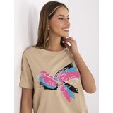 Calimera T-shirt-CLM-TS-1019.79-camel | Shoptok.si