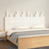 vidaXL Zidno uzglavlje bijelo 166x3x80 cm od masivne borovine | shoptok.hr