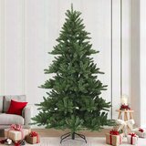  Umjetno božićno drvce s nogom Zelena 240 cm PVC, čelik | shoptok.hr