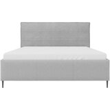 MID.YOU OBLAZINJENA POSTELJA 140 cm x 200 cm , les, tekstil, leseni material svetlo siva | Shoptok.si