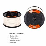 KMT Pamučno uže, 8 mm, Belo Cene