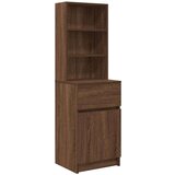 vidaXL Noćni ormarić smeđeg hrasta 39x35x125 cm konstruirano drvo | shoptok.hr