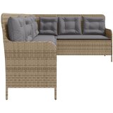  Vrtna sofa L-oblika sa jastucima bež od poliratana | Eponuda.com
