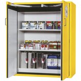 asecos Ognjevarna omara tipa 90 za nevarne snovi, 2 vrat, zunanje mere VxŠxG 1298 x 1200 x 615 mm, rumena, praškasto lakirana | Shoptok.si