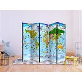  Paravan u 5 dijelova - World Map for Kids II [Room Dividers] 225x172 | shoptok.hr