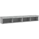 TV ormarići s LED svjetlima 2 kom boja betona 100x30x30 cm | shoptok.hr