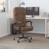  Masažni pisarniški stol rjavo blago, (21377150) | Shoptok.si