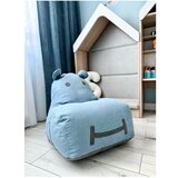 The Brooklyn Kids Modra otroška vreča za sedenje Hippo – | Shoptok.si