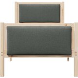  Okvir za krevet Tamno siva 75 x 190 cm tkanina | shoptok.hr