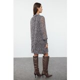 Trendyol Beige Abstract Woven Winter Dress | Eponuda.ba
