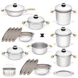 Zepter Masterpiece zepter grande cookware set - pots for cooking without fat and water and in the pyramid system | ePonuda.com