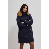 Moodo quilted hooded jacket Cene