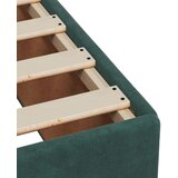 vidaXL Box spring postelja z vzmetnico temno zelena 120x200 cm žamet | Shoptok.si