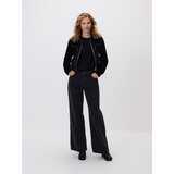 Reserved Wide leg traperice - crno | shoptok.hr
