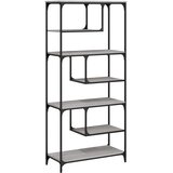  Regal za knjige boja sivog hrasta sonome 81x36x176 cm konstruirano drvo | shoptok.hr