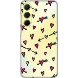  torbica silikonska print skin za samsung A556B galaxy A55 5G heart pattern Cene