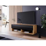 P & B nizka omarica A100, barva hrasta, črna, led | Shoptok.si