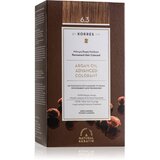 Korres Argan Oil permanentna barva za lase z arganovim oljem odtenek 6.3 Golden / Honey Dark Blonde Cene