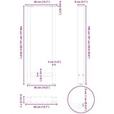  Noge stolića za kavu bijele 2 kom 40x(100-101) cm čelik | shoptok.hr