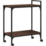  Kuhinjska kolica boja hrasta 60,5x31x72,5 cm konstruirano drvo | shoptok.hr