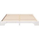 vidaXL Posteljni okvir Bela 180 x 220 cm Trdna borovina | Shoptok.si