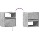 Zidni TV ormarići LED 2 kom boja betona 41x31x45 cm | shoptok.hr