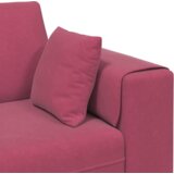  Žametni kavč z blazino Vinorodna rdeča 208 cm Žamet | Shoptok.si