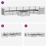  Set vanjskih sofa 7 kom. Prirodna | shoptok.hr