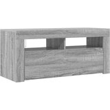 TV ormarić s LED svjetlima boja sivog hrasta sonome 90x35x40 cm | shoptok.hr