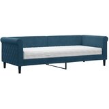  Dnevni krevet s madracem plavi 80 x 200 cm baršunasti | shoptok.hr