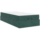 Okvir kreveta s madracem 2 pcs Zelena Baršun | shoptok.hr