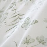 Bianca Zelena/krem pamučna posteljina za bračni krevet 200x200 cm Thea Floral – | shoptok.hr