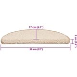  Prostirke za stepenice 30 kom krem 56x17x3 cm | shoptok.hr
