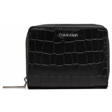 Calvin Klein Majhna ženska denarnica Ck Must Md Zip Around K60K612355 Črna