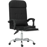  Masažni uredski naslonjač od umjetne kože crni | shoptok.hr