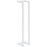 vidaXL Stojalo za brisače belo 12,5x12,5x60 cm jeklo | Shoptok.si