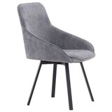 Venture Home Rosie blagovaonska stolica s rukohvatima, siva, set od 2 | shoptok.hr