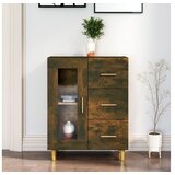  Komoda dimljeni hrast 69,5x34x90 cm inženirski les | Shoptok.si